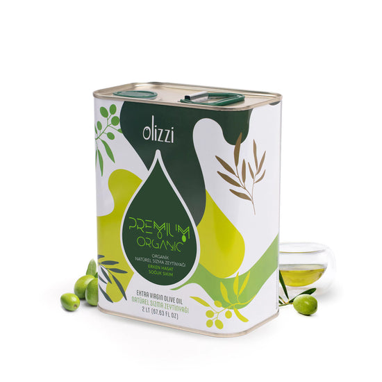 Olizzi Premium Organik Zeytinyağı Ödüllü Natürel Sızma Soğuk Sıkım Zeytinyağı 2 LT