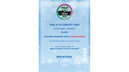 Berlin Global Olive Oil Awards 2023 - Olizzi Baby Organik Zeytinyağı - Gümüş Madalya