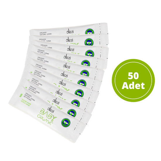 Olizzi Baby Organik Mini Tek Kullanımlık Bebek Zeytinyağı 10 ML X 50 Adet