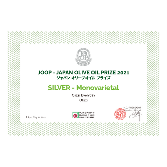 Japan Olive Oil Prize 2021 - Olizzi Everyday Zeytinyağı - Gümüş Madalya