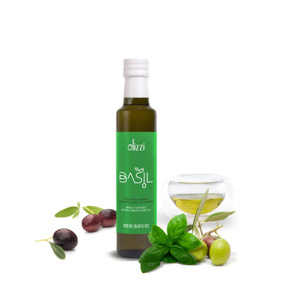 Olizzi Fesleğen Aromalı Natürel Sızma Zeytinyağı 250 ML