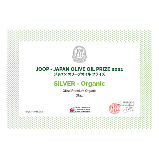 Japan Olive Oil Prize 2021 - Olizzi Premium Organik Zeytinyağı - Gümüş Madalya