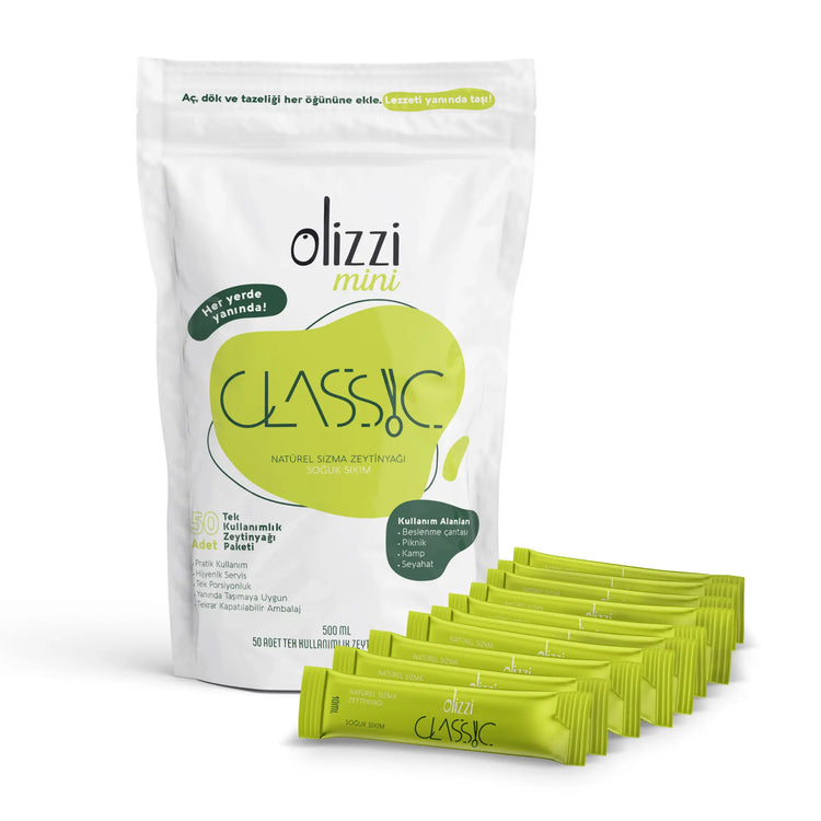 Olizzi Classic Mini Tek Kullanımlık Zeytinyağı 10 ML X 50 Adet