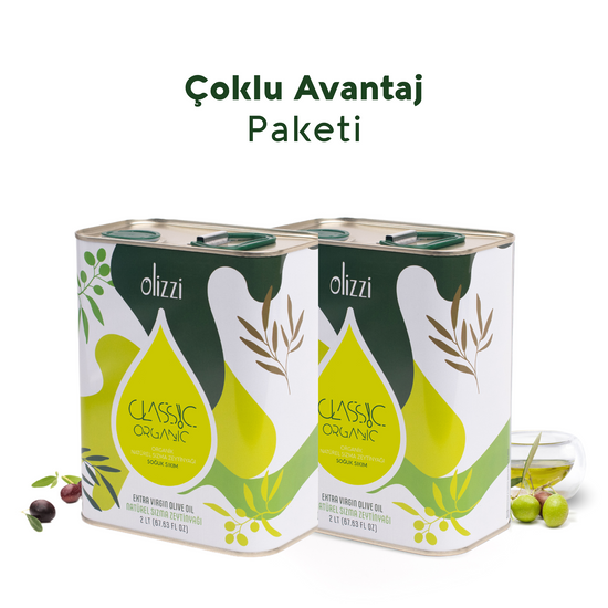 Olizzi Classic Organik Natürel Sızma Zeytinyağı 2 LT X 2 Adet